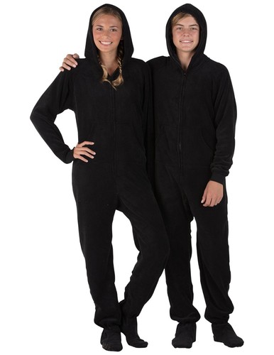 Felpa con cappuccio - jet, black